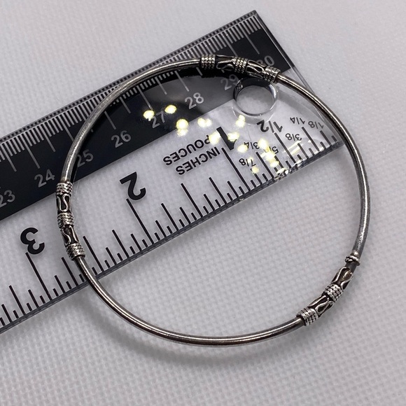 Vintage Ba Suarti Bali 925Sterling Silver Bangle Bracelet - Picture 3 of 7